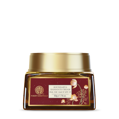 Buy Forest Essentials Soundarya Radiance Cream With 24K Gold & SPF25 from DrMediCart, Ship from India to USA