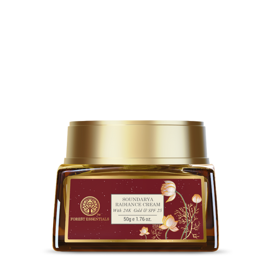 Buy Forest Essentials Soundarya Radiance Cream With 24K Gold & SPF25 from DrMediCart, Ship from India to USA