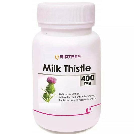 Buy Biotrex Milk Thistle 400mg Capsules from DrMediCart, Ship from India to USA