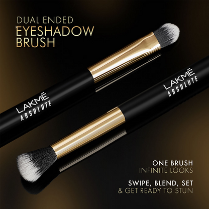 Lakme Absolute Makeup Master Tools - Dual Ended Eyeshadow Brush