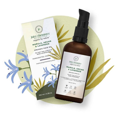 Juicy Chemistry Marula, Argan & Lavender Organic Hair Oil