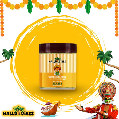 Mallu Vibes Home Made White Lemon Pickle
