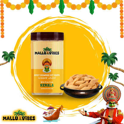 Mallu Vibes Spicy Diamond Cut Chips