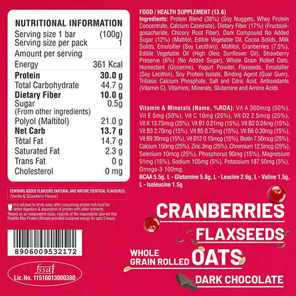 RiteBite Max Protein Ultimate Choco Berry Bar