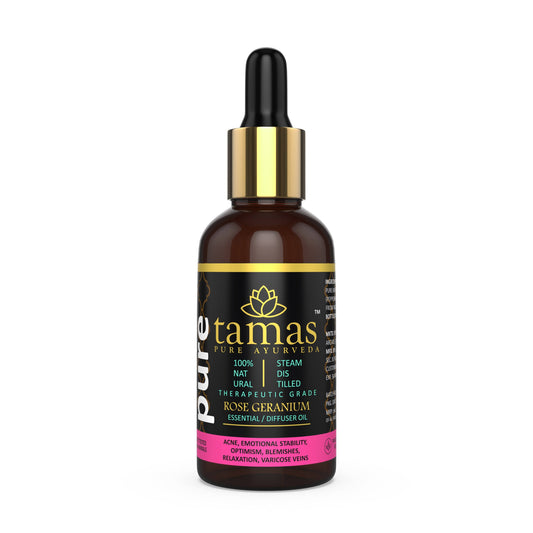 Buy Tamas Pure Ayurveda 100% Natural Rose Geranium Essential Oil from DrMediCart, Ship from India to USA
