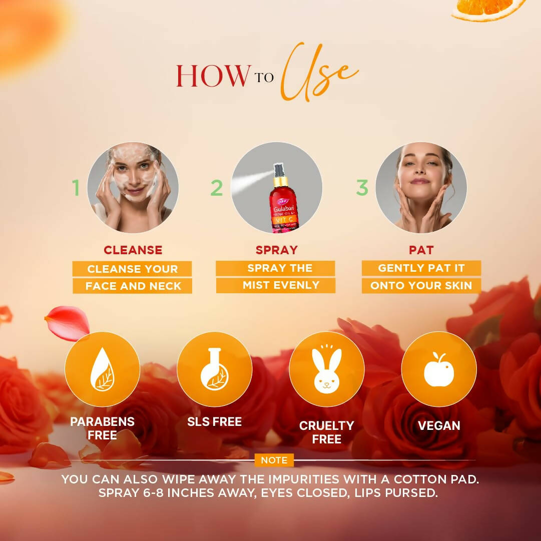dabur gulabari rose oil vitamin c face toner mist rose water buy in usa