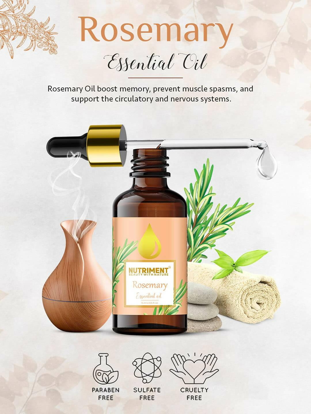 Nutriment Rosemary Essential Oil