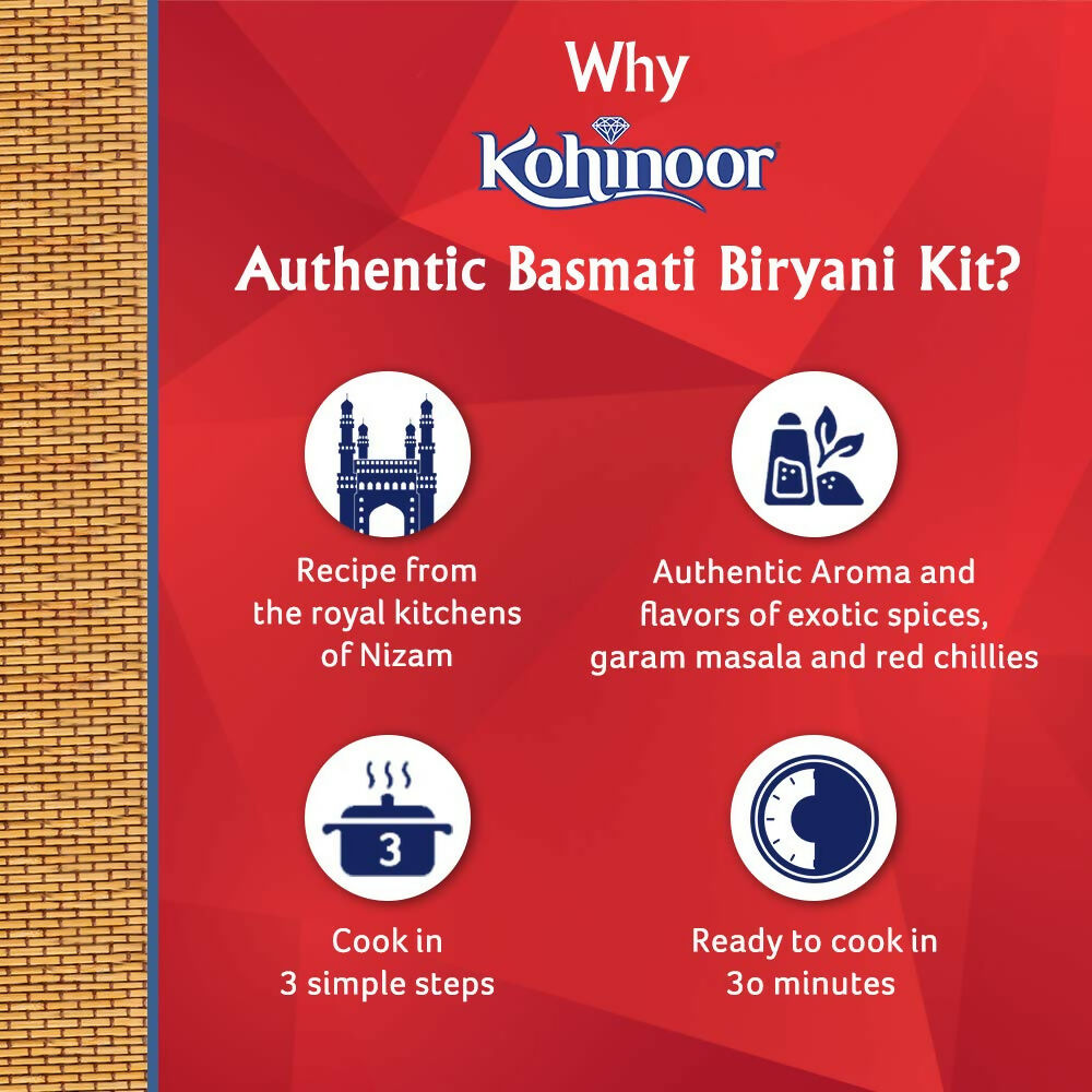 Kohinoor Authentic Hyderabadi Biryani Kit