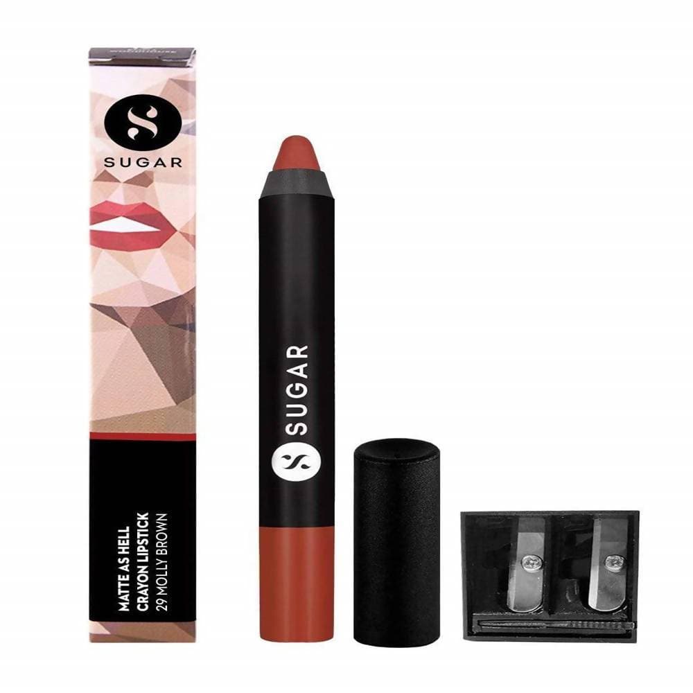 Sugar Matte As Hell Crayon Lipstick - Molly Brown (Peachy brown/Orange Toned Brown) - DrMediCart