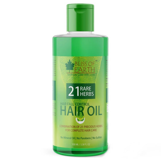 Buy Bliss of Earth 21 Herbs Hair Fall Control Hair Oil from DrMediCart, Ship from India to USA