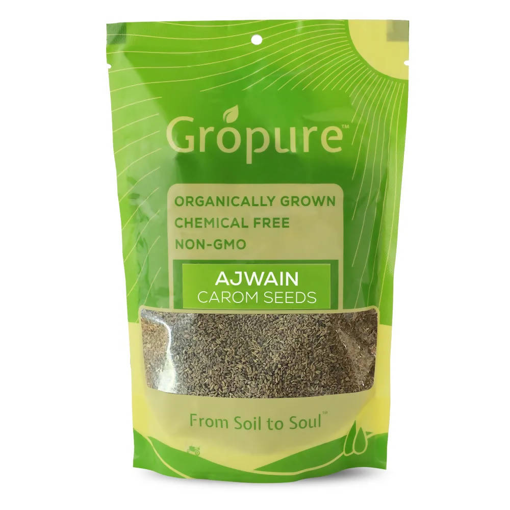 Buy Gropure Organic Ajwain (Carom Seeds) from DrMediCart, Ship from India to USA