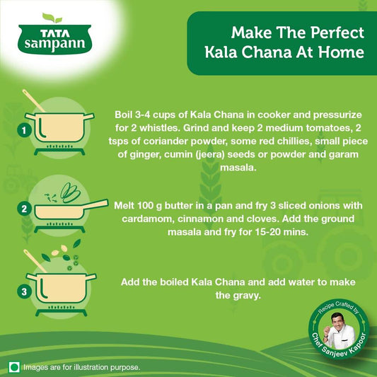 Buy Tata Sampann Unpolished Kala Chana from DrMediCart, Ship from India to USA