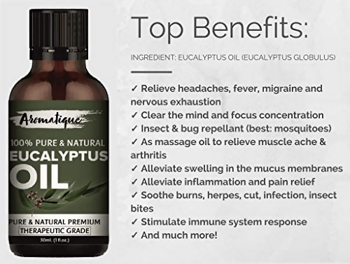 Aromatique Eucalyptus Oil - Pure & Undiluted Essential Oil