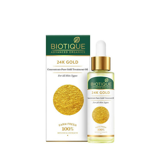Buy Biotique Advanced Organics 24K Gold Concentrate Pure Gold Treatment Oil from DrMediCart, Ship from India to USA