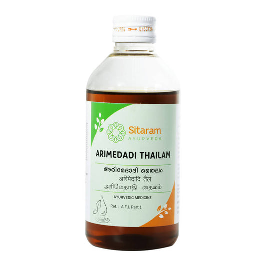 Buy Sitaram Ayurveda Arimedadi Tailam from DrMediCart, Ship from India to USA