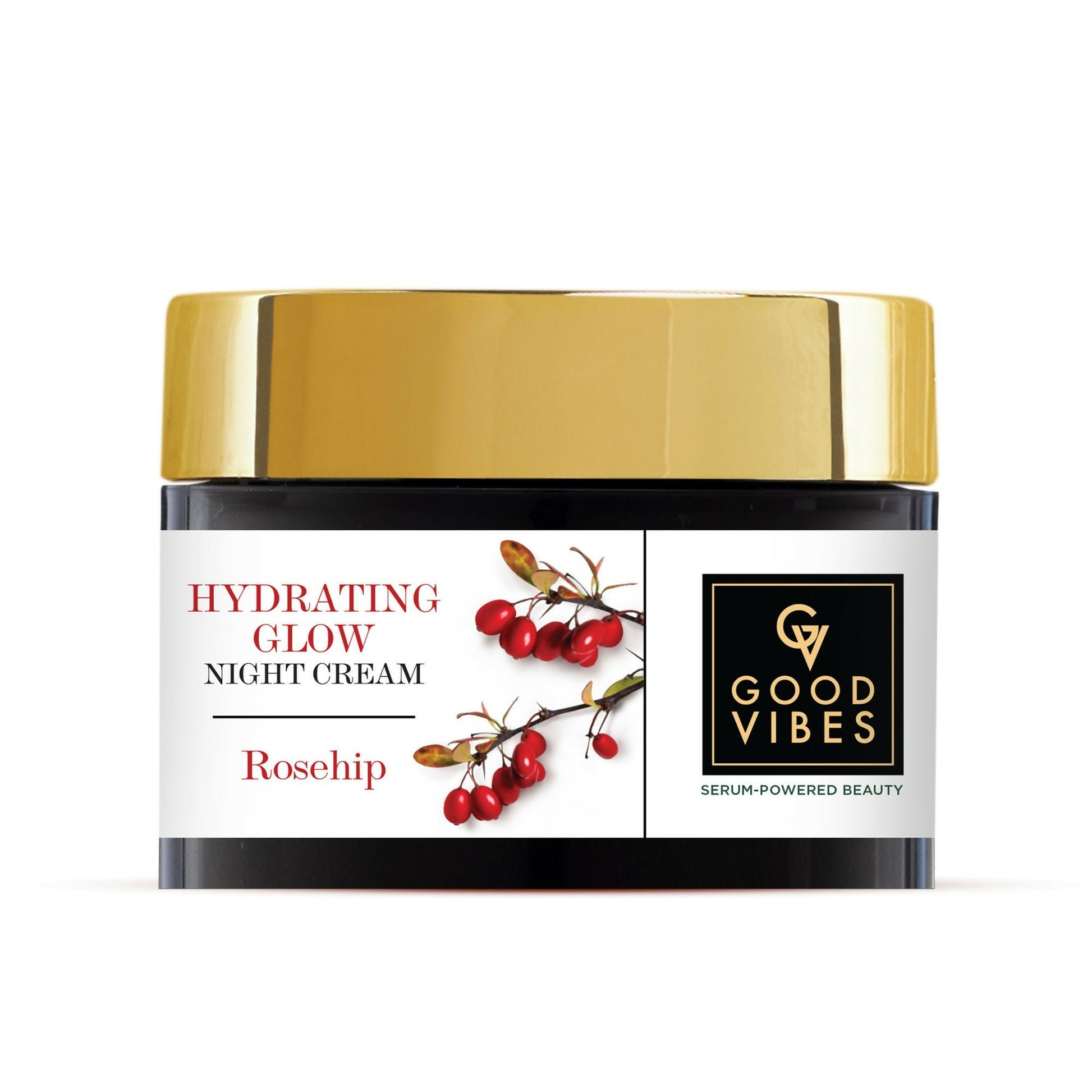 Good Vibes Rosehip Hydrating Glow Night Cream - Nourshing, Skin renewing, Sleep treatment
