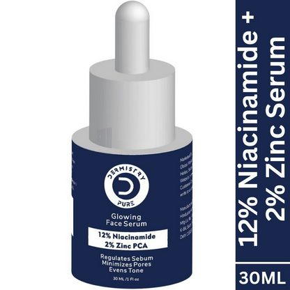 Dermistry 12% Niacinamide 2% Zinc Face Serum For Oil Blemish Control Minimize Pores & Even Skin Tone