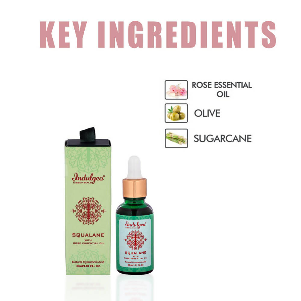 Indulgeo Essentials Squalane With Rose Essential Oil
