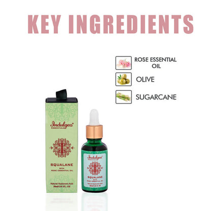 Indulgeo Essentials Squalane With Rose Essential Oil