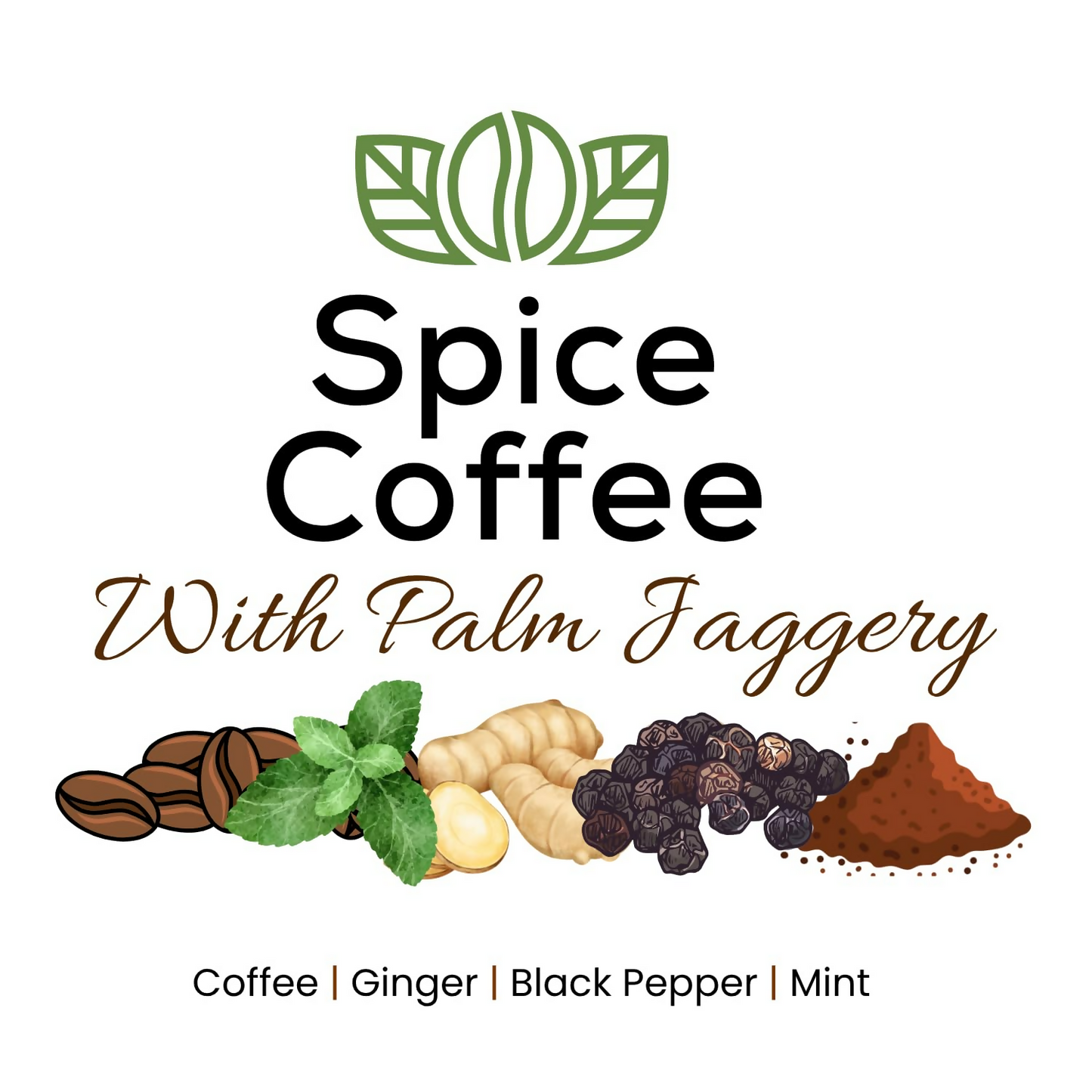 Satvi Wellness Chukkukappi With Mint And Palm Jaggery Blend Of Coffee powder With Ginger,Black Pepper & Mint In Biodegradable Tea Bags