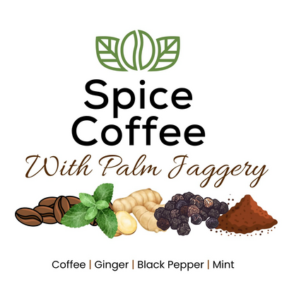 Satvi Wellness Chukkukappi With Mint And Palm Jaggery Blend Of Coffee powder With Ginger,Black Pepper & Mint In Biodegradable Tea Bags
