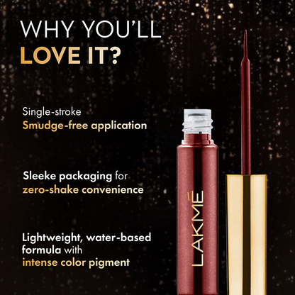 Lakme Glitterati Collection Shine Eyeliner  - Fearls Brown