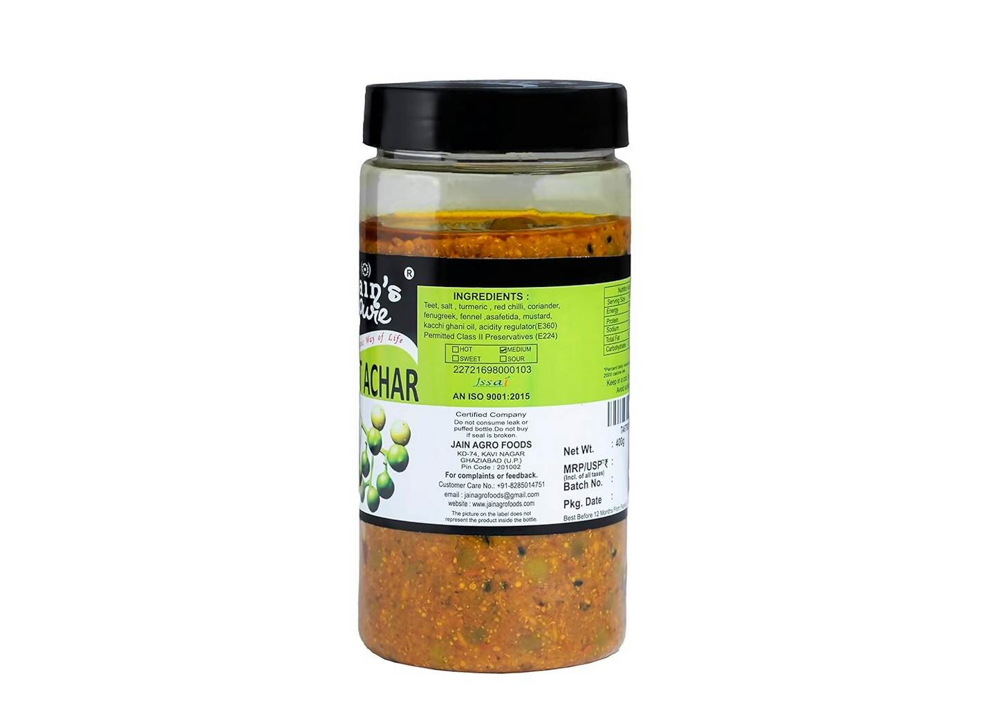Jain's Pure Teet / Dela Achar Pickle