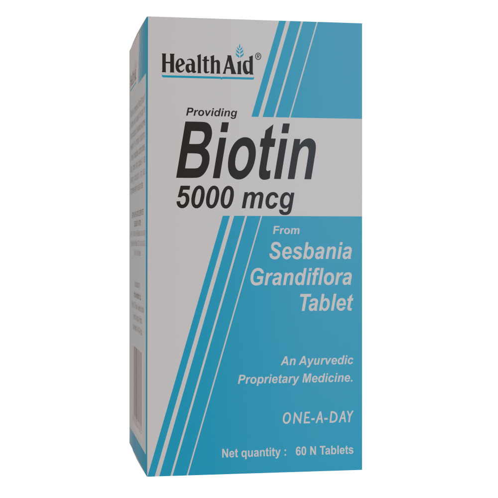 HealthAid Biotin 5000 mcg Tablets