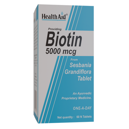 HealthAid Biotin 5000 mcg Tablets