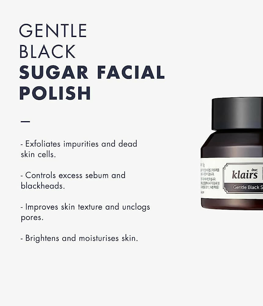 Dear Klairs Gentle Black Sugar Facial Polish