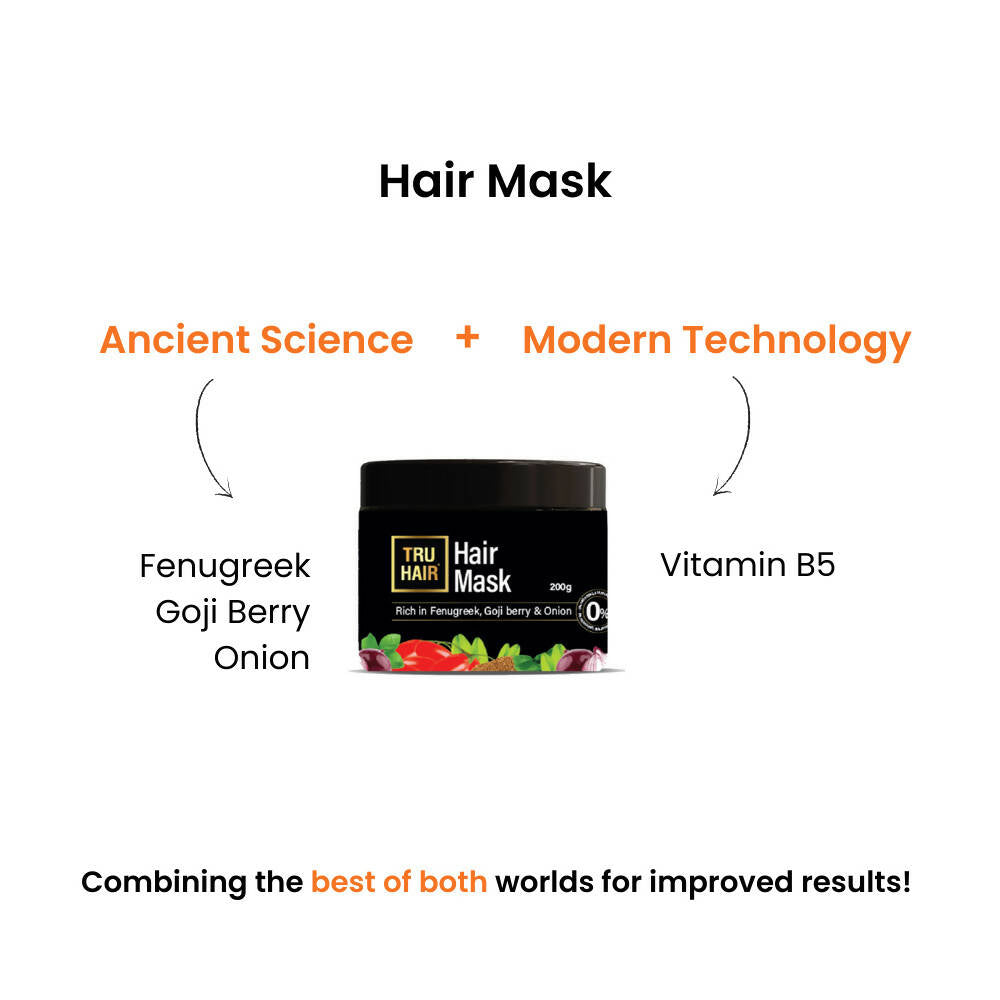 Tru Hair & Skin Fenugreek, Goji Berry & Onion Hair Mask - Drmedicart