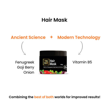 Tru Hair & Skin Fenugreek, Goji Berry & Onion Hair Mask - Drmedicart