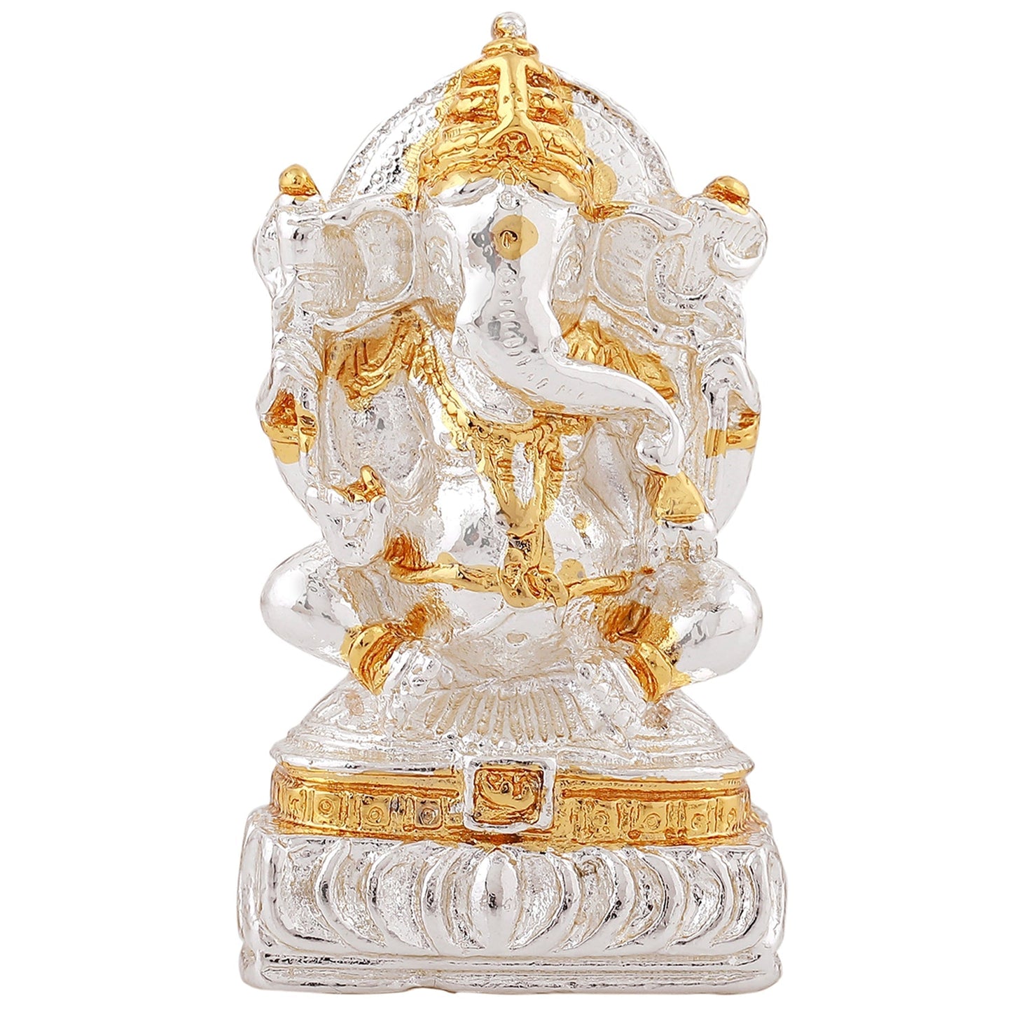 Estele Gold -Polished Spiritual Lord Ganesha Idol for Gifts & HouseWarming/Home/Office Decors