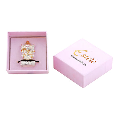 Estele Gold -Polished Spiritual Lord Ganesha Idol for Gifts & HouseWarming/Home/Office Decors