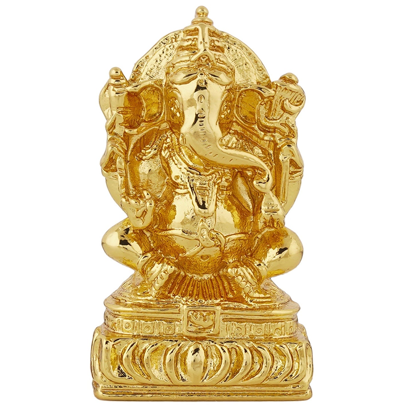 Estele Gold -Polished Spiritual Lord Ganesha Idol for Gifts & HouseWarming/Home/Office Decors