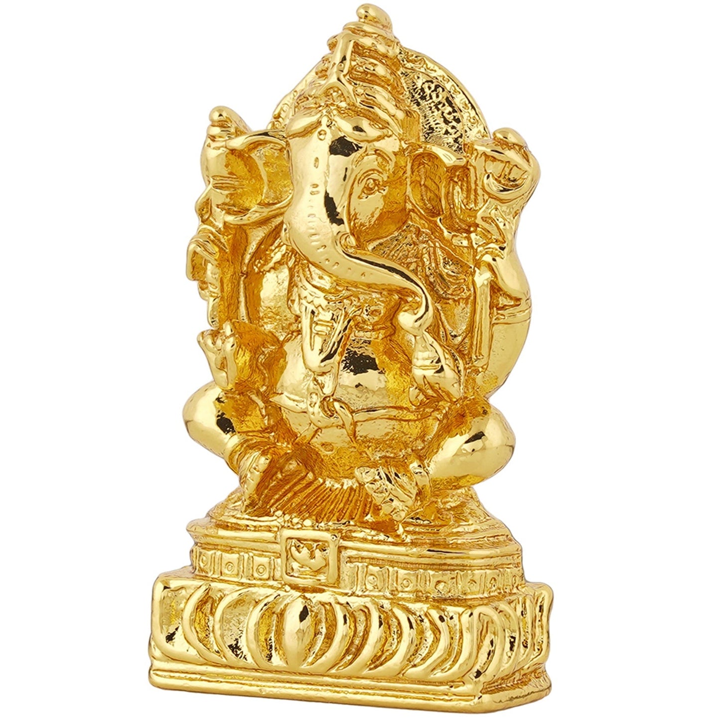 Estele Gold -Polished Spiritual Lord Ganesha Idol for Gifts & HouseWarming/Home/Office Decors