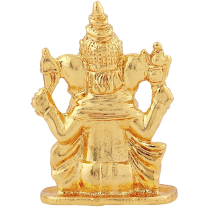 Estele Gold -Polished Spiritual Lord Ganesha Idol for Gifts & HouseWarming/Home/Office Decors
