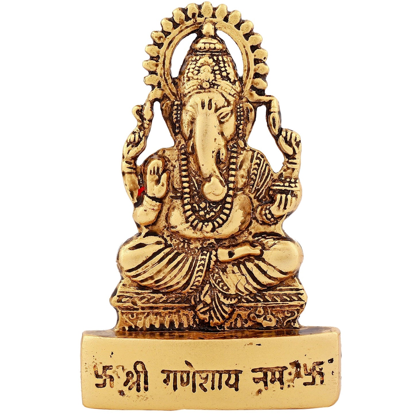 Estele Gold -Polished Spiritual Lord Ganesha Idol for Gifts & HouseWarming/Home/Office Decors
