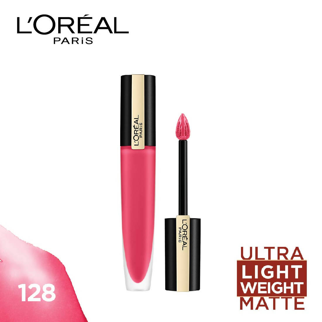 L'Oreal Paris Rouge Signature Matte Liquid Lipstick - 128 I Decide - DrMediCart