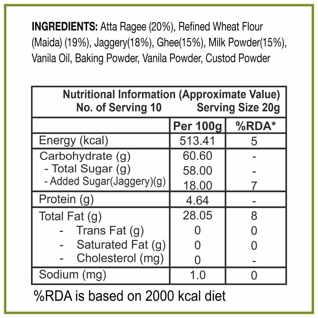Dhampur Green Gur Ragi Cake Rusk