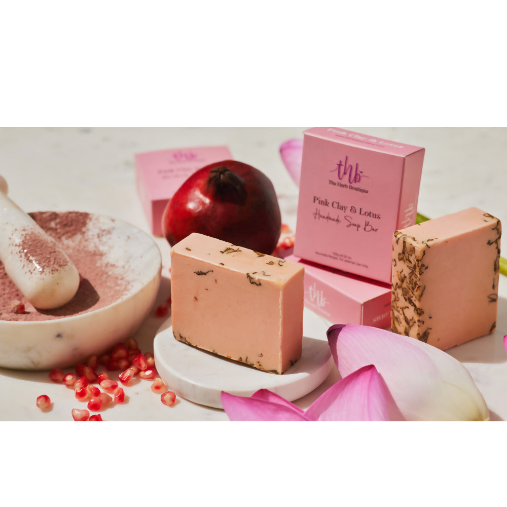 The Herb Boutique Pink Clay and Lotus Sugar Soap Bar - Drmedicart