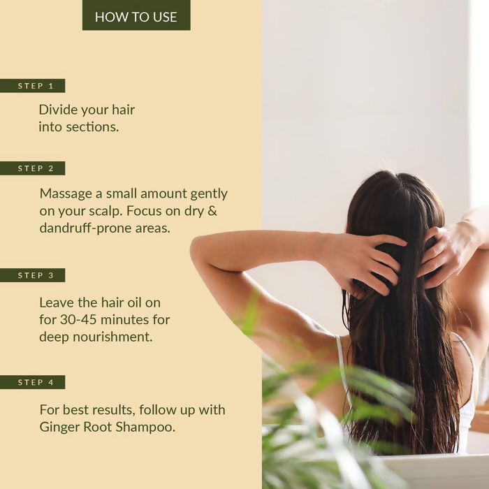 Lotus Botanicals Ginger Root & Black Seed Dandruff Control Hair Oil