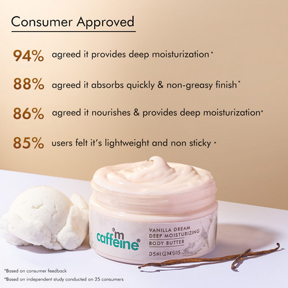 mCaffeine Vanilla Dream Deep Moisturizing Body Butter
