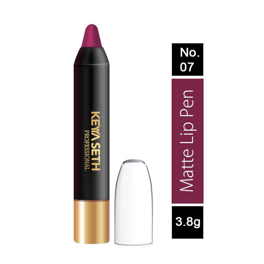 Keya Seth Aromatherapy Professional Matte Lip Pen  - Deep Purple Plum