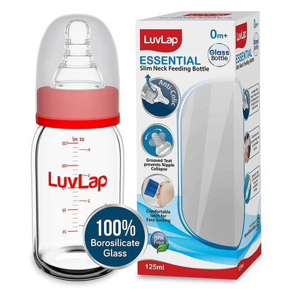 Buy LuvLap Essential Slim Neck Glass Feeding Bottle from DrMediCart, Ship from India to USA