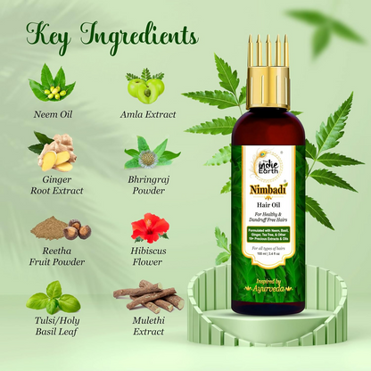 The Indie Earth Nimbadi Hair Oil For Healthy & Dandruff Free Hairs - DrMediCart