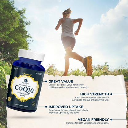 Biovitalia CoQ10 200 mg Coenzyme Q10 Supplement Capsules