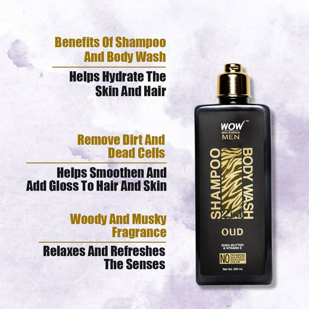 Wow Skin Science Men Oud 2-In-1 Shampoo And Body Wash - DrMediCart