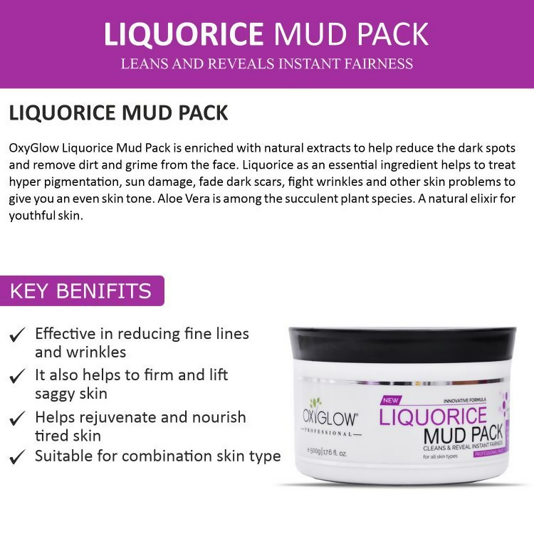 Oxyglow Herbals Liquorice Mud Pack