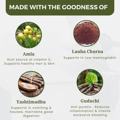 Uma Ayurveda Dhatri Lauha Tablets